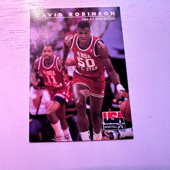 USA Olympics 90's Men's Basketball 18 card lot w/ 96 Silver Foil Olajuwon - Picture 4 of 12